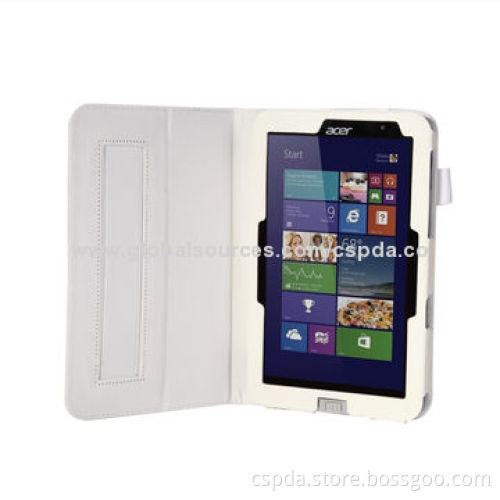 PU Leather Back Standing Tablet PC Case for Acer W4-820, OEM and ODM Orders Welcomed